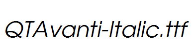 QTAvanti-Italic.ttf