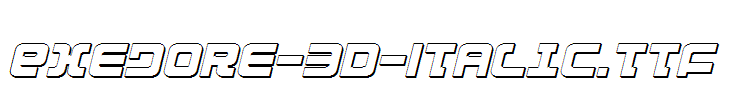 Exedore-3D-Italic.ttf