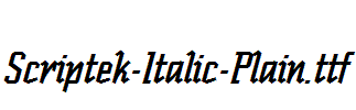 Scriptek-Italic-Plain.ttf