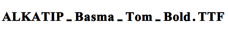 ALKATIP-Basma-Tom-Bold.ttf