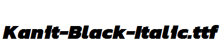 Kanit-Black-Italic.ttf