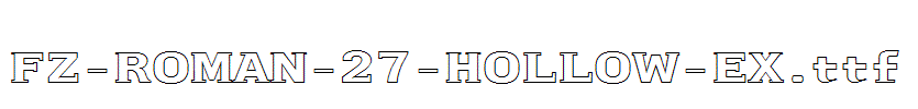 FZ-ROMAN-27-HOLLOW-EX.ttf