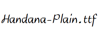 Handana-Plain.ttf