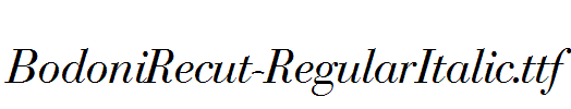 BodoniRecut-RegularItalic.ttf