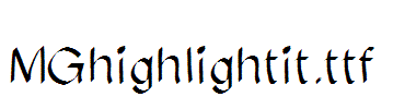 MGhighlightit.ttf