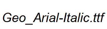 Geo_Arial-Italic.ttf