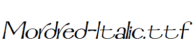 Mordred-Italic.ttf