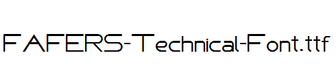 FAFERS-Technical-Font.ttf