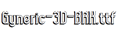 Gyneric-3D-BRK.ttf