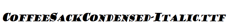 CoffeeSackCondensed-Italic.ttf