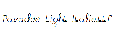 Pavadee-Light-Italic.ttf