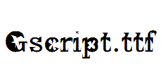 Gscript.ttf