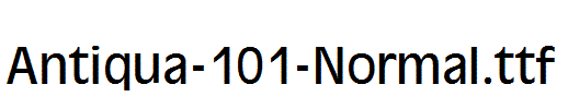 Antiqua-101-Normal.ttf