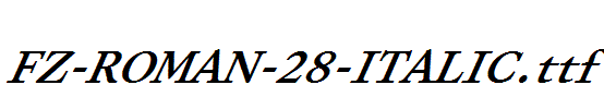 FZ-ROMAN-28-ITALIC.ttf