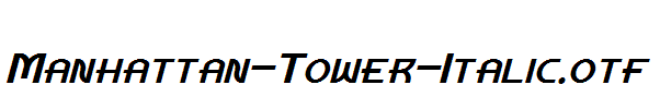 Manhattan-Tower-Italic.otf