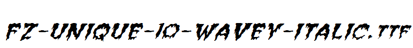 FZ-UNIQUE-10-WAVEY-ITALIC.ttf