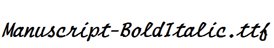 Manuscript-BoldItalic.ttf