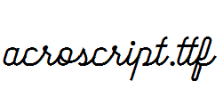 acroscript.ttf