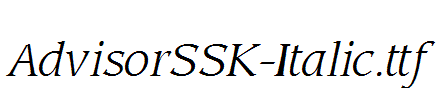 AdvisorSSK-Italic.ttf