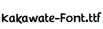 Kakawate-Font.ttf