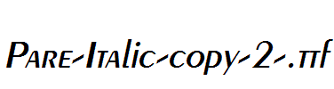 Pare-Italic-copy-2-.ttf