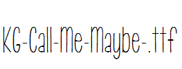 KG-Call-Me-Maybe-.ttf