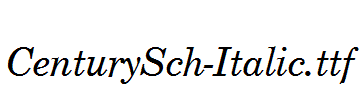 CenturySch-Italic.ttf