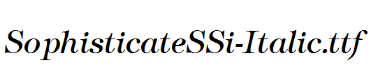 SophisticateSSi-Italic.ttf