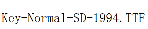 Key-Normal-SD-1994.ttf