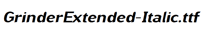 GrinderExtended-Italic.ttf