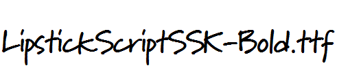 LipstickScriptSSK-Bold.ttf