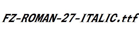 FZ-ROMAN-27-ITALIC.ttf