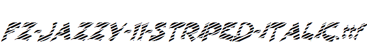 FZ-JAZZY-11-STRIPED-ITALIC.ttf