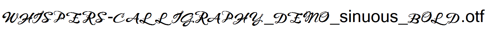 WHISPERS-CALLIGRAPHY_DEMO_sinuous_BOLD.otf