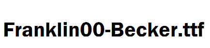 Franklin00-Becker.ttf