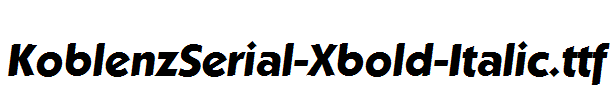 KoblenzSerial-Xbold-Italic.ttf