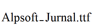 Alpsoft-Jurnal.ttf