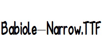 Babiole-Narrow.ttf