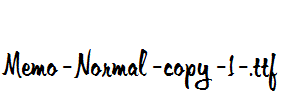 Memo-Normal-copy-1-.ttf