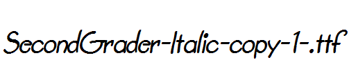 SecondGrader-Italic-copy-1-.ttf