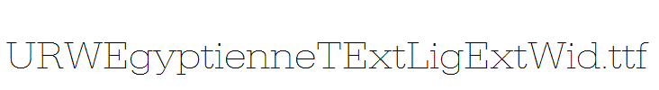 URWEgyptienneTExtLigExtWid.ttf