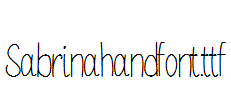 Sabrinahandfont.ttf