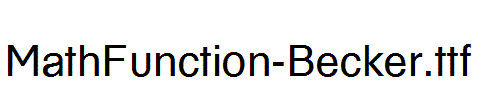 MathFunction-Becker.ttf