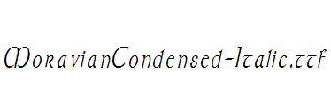 MoravianCondensed-Italic.ttf