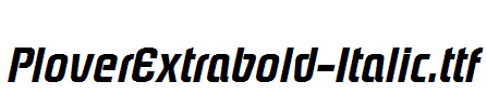 PloverExtrabold-Italic.ttf