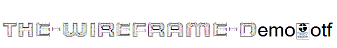 THE-WIREFRAME-Demo.otf
