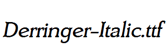 Derringer-Italic.ttf