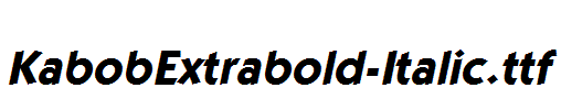 KabobExtrabold-Italic.ttf