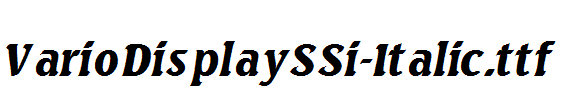 VarioDisplaySSi-Italic.ttf