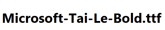 Microsoft-Tai-Le-Bold.ttf